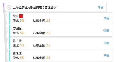上海蓝宁日用杂品商店 普通合伙模式下的专注经营